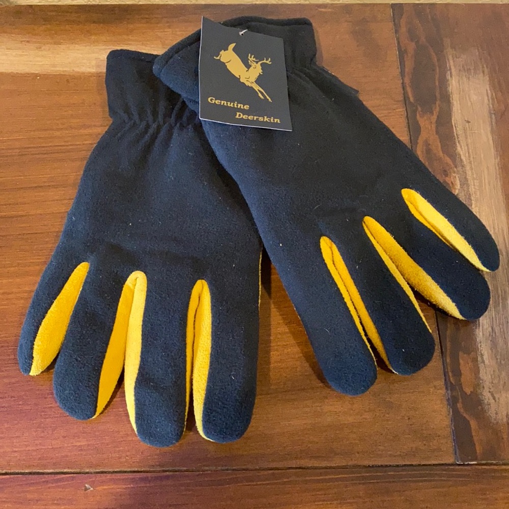 Hand Armour Premium Deerskin Heatlok Gloves NWT